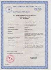 CE certificate from Chasing Technology(Changxing) Co., Ltd