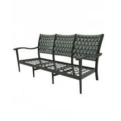 Weather Resistant Gray Outdoor Sofa for Patio Decor - Image 5