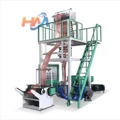 Dual Color Plastic Film Extruder with Edge Trim Recycling System LDPE HDPE - Wenzhou Howie Machinery Co., Ltd