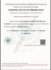 Registration Certificate certificate from AR Global Exports Private Ltd.