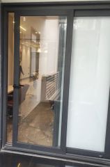 Aluminium Partition Work with 5mm Toughened Glass (1200mm Height) - Buildnest Decor