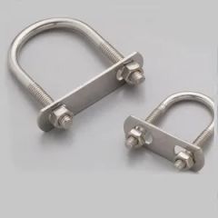 Half Thread Stainless Steel 316 Bent U Shap Clamp Bolt - Image 3
