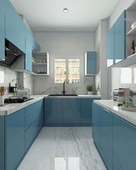 L Shaped Modular Kitchen Design Types L-shaped Hardware Brand Customized Cabinet Material BWP Plywood Countertop Material - Image 11