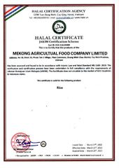 Halal certificate from South Mekong