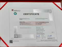 IATF16949 Certificacte certificate from Xiamen Gx Precision Machinery Co., Ltd
