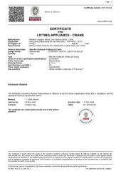 CLASSIFICATION SOCIETY CERTIFICATE certificate from MaxTech (Jiangsu) Heavy Tech Factory
