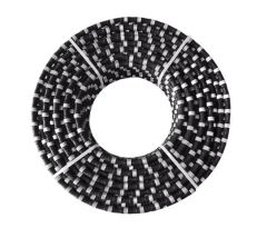 Diameter 11mm Spring Rubber Diamond Wire Saw for Concrete MOQ 10m Origin China Diameter 11mm Spec 37 Beads/M Model NO. - Image 2