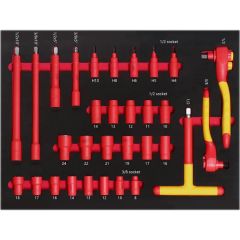 68 PCS Insulated Hand Tools Set3-Draw Tool Cabinets Factory Wheeled Yes Origin China Material Iron Feature Durable Warranty 3 - Image 5
