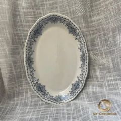 Crown Flower Gary 20PCS Dinner Set Pad Printing Porcelainware Ceramic Tableware Kitchenware - Image 5