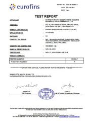 Environmental Friendly certificate from Shanghai Tian Yu Materials Development Co., Ltd.