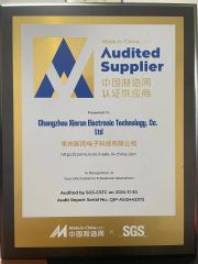 SGS certificate certificate from Changzhou Xinrun Electronic Technology. Co. Ltd
