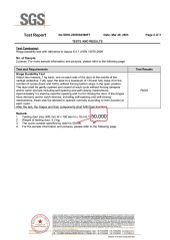 3D hinge-50,000 opening and closing test page certificate from Jieyang Yaoshun Hardware Co., Ltd.