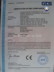 CE certificate from BAODE LIGHTING GROUP CO., LTD.