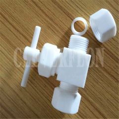 High Performance Corrosive Resistance PTFE Needle Valves Origin China Trademark NONE Model NO. JFCLP Connection Form Ferrule - Image 3