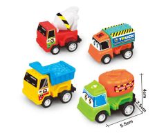 Factory Wholesale Plastic Small Car Cartoon Mini Inertial Return Force Kids Toys - Image 2
