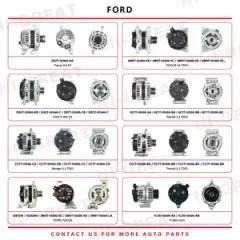 12V 110A Auto Alternator for Ford Ranger 1916724 Alternator Auto Parts Auto Electrical Systems Alternator Assembly - Image 3