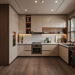Modular Kitchen Service Kitchen Type All Shutter Finish All Kitchen Layout All Cabinet Core Material All Hardware Brands Kessebohmer, Hettich, Ebco, Blum, Hafele, Grass, - Image 10