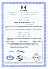 certification certificate from Foshan Womei Furniture Co., Ltd.