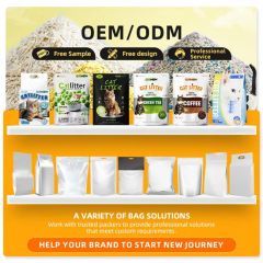 Yellow pH Monitoring Tofu Cat Litter Custom Design Bag - Image 3