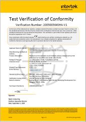 CE certificate from Wenzhou Huishang Electric Co. Ltd.