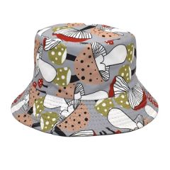 Wholesale Full Printed Gray Beach Bucket Hat Size Custom Logo Custom Origin China Gender Unisex Design Custom Brim With Brim - Shijiazhuang Dongqi Technology Co., Ltd