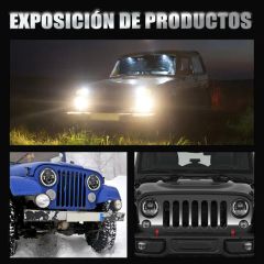 RGB Turn Signals for Wrangler with Yellow and White Two-Color Aperture Skull LED Headlights - Image 4