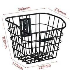 Large Capacity Metal Bike Baskets for Two Helmets - Various Colors - Image 3