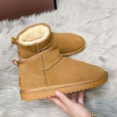 Shearling Short Warm Snow Boots Model NO. SS Origin China Season Winter Gender Female Element Bowknot Toe Style Round Material - Image 4