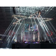 Heavy-Duty Aluminum Truss System for Line Array Displays OEM Accept Trademark ICTC Size 500X500mm Welding Welding Color Transparent - Image 6