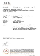 SGS report for CaCO3 certificate from GUANGDONG XIMI NEW MATERIAL TECHNOLOGY CO., LTD.