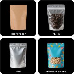 Custom Printed Stand up Pouch Resealable Ziplock Food Packaging - Image 3