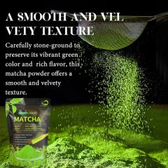 Chinaherbs Organic Matcha Powder Japan Ceremonial Grade Green Tea Powder Matcha Tea - Image 5