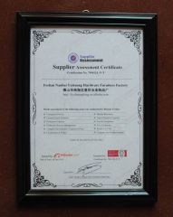 Supplier Assessment Certificate certificate from Foshan Yichuang Furniture Co., Ltd.
