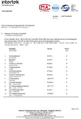Fabric Test Report 2 certificate from GUANGDONG ZHIDA TEXTILES DECORATION CO., LTD.