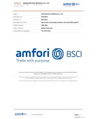 BSCI certificate from Foshan Hanyi Technology Ltd