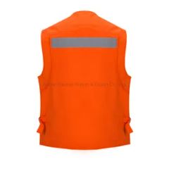 Multi Pockets Waistcoat Work Vest  with  Reflective - Image 3
