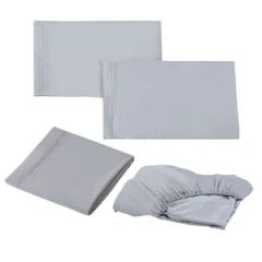 Bedding Set Cheap Microfiber Bed Sheet Set Wholesale Bed Sheet Pillowcase Set - Image 5