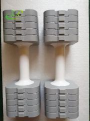 Home Gym Fitness 1-5kg Adjustable Weight ABS Square Dumbbell Set - Image 6