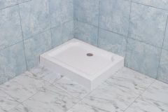 European Style Acrylic Material White Color Shower Base - Image 2