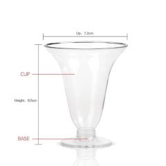 Fancy Shape Disposable Juice Plastic Cups 3oz Cocktail Martini Glass - Image 2