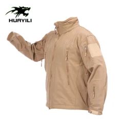 China Mens Fashion Hooded Safety Tactical Jacket Winter Combat Uniform Warm Fleece Waterproof Softshell Camouflage Coats - Songyang Huayili Garment Co., Ltd