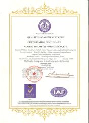 ISO9001:2015 certificate from Jiangsu Ebil Intelligent Storage Technology Co., Ltd.