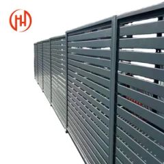 Metal Concealled Slats Privacy Screen Horizontal Slats Louver Fences Steel Fence Panel Garden Fencing Aluminum Slat Fence - Image 3