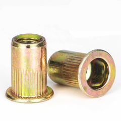 Mild Steel Rivet Insert Nut Shape Round Threaded Yes Hardness 30-40 HRC Material Mild Steel Technique Hot Rolled Feature Corrosion - Image 3