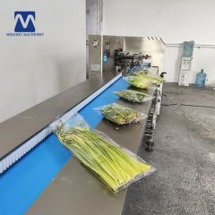 Multi-Function Automatic Pillow Flow Packaging Flowpack Wrapping Tray Fresh Lettuce Cabbage Frozen Fruit and Vegetable Packing Machine - Image 4