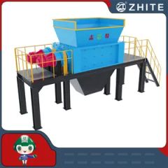 Double Shaft Crusher for Plastic Bubble Wrap Film Scrap Metal Solid Waste Wood - Weifang Zhite Environmental Protection Technology Co., Ltd.