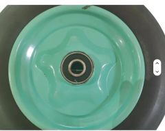 8 Inch Solid Rubber Wheelbarrow Wheel Suitable for Unicycle Mini Generator Garbage Can - Image 5