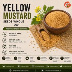 Yellow Mustard Seeds | Indian Mustard | Whole Seeds | Food & Spice Industry - Image 1