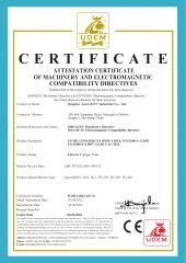 CE Certificate of Electric Cargo Van certificate from Qingdao Aucwell Ev Industrial Co., Ltd.