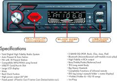 Car Radio Stereo Player Digital Bluetooth Car MP3 Player Format MP3 Voltage 12/24V Color Customized Model NO. 1803BT Supporst Card - Image 2